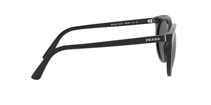 Best deal of PRADA PR 02XSF 1AB5S0/BLACK SUNGLASSES