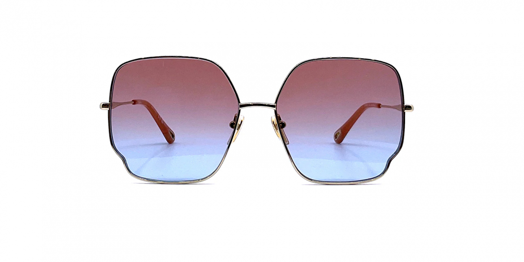サングラス Chloe Chloe - CH0092S - 002 (CH0092S 002 GOLD GOLD RED) Best deal of CHLOé CH0092S 002/GOLD-GOLD-RED SUNGLASSES