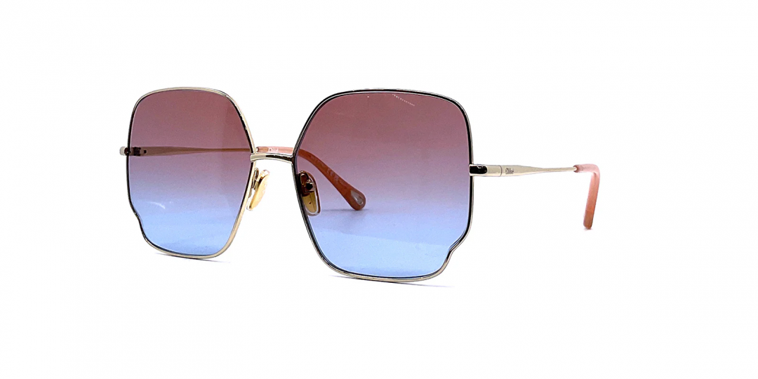 サングラス Chloe Chloe - CH0092S - 002 (CH0092S 002 GOLD GOLD RED) Best deal of CHLOé CH0092S 002/GOLD-GOLD-RED SUNGLASSES