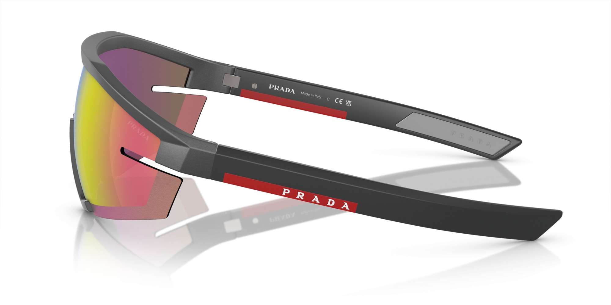 美品 PRADA LineaRossa SPS03S UB0-5KO サングラス Sea Blue Lenses Prada Linea Rossa Impavid sunglasses | PRADA