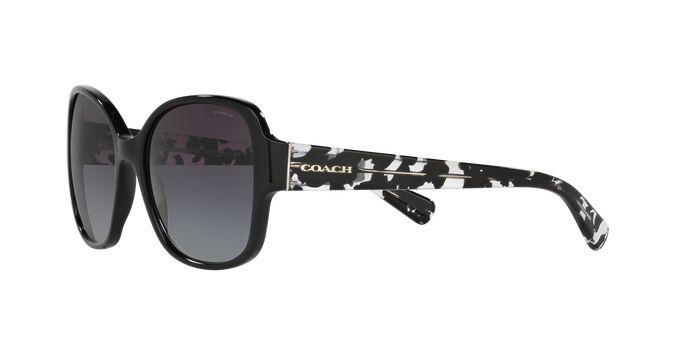 Best deal of COACH HC8166 534811 BLACK BLACK CRYSTAL MOSAIC RX SUNGLASSES