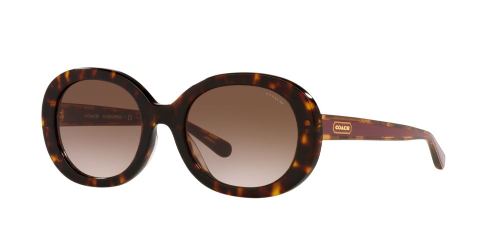 Coach HC8374U Women's Prescription Sunglasses, in Dark Tortoise