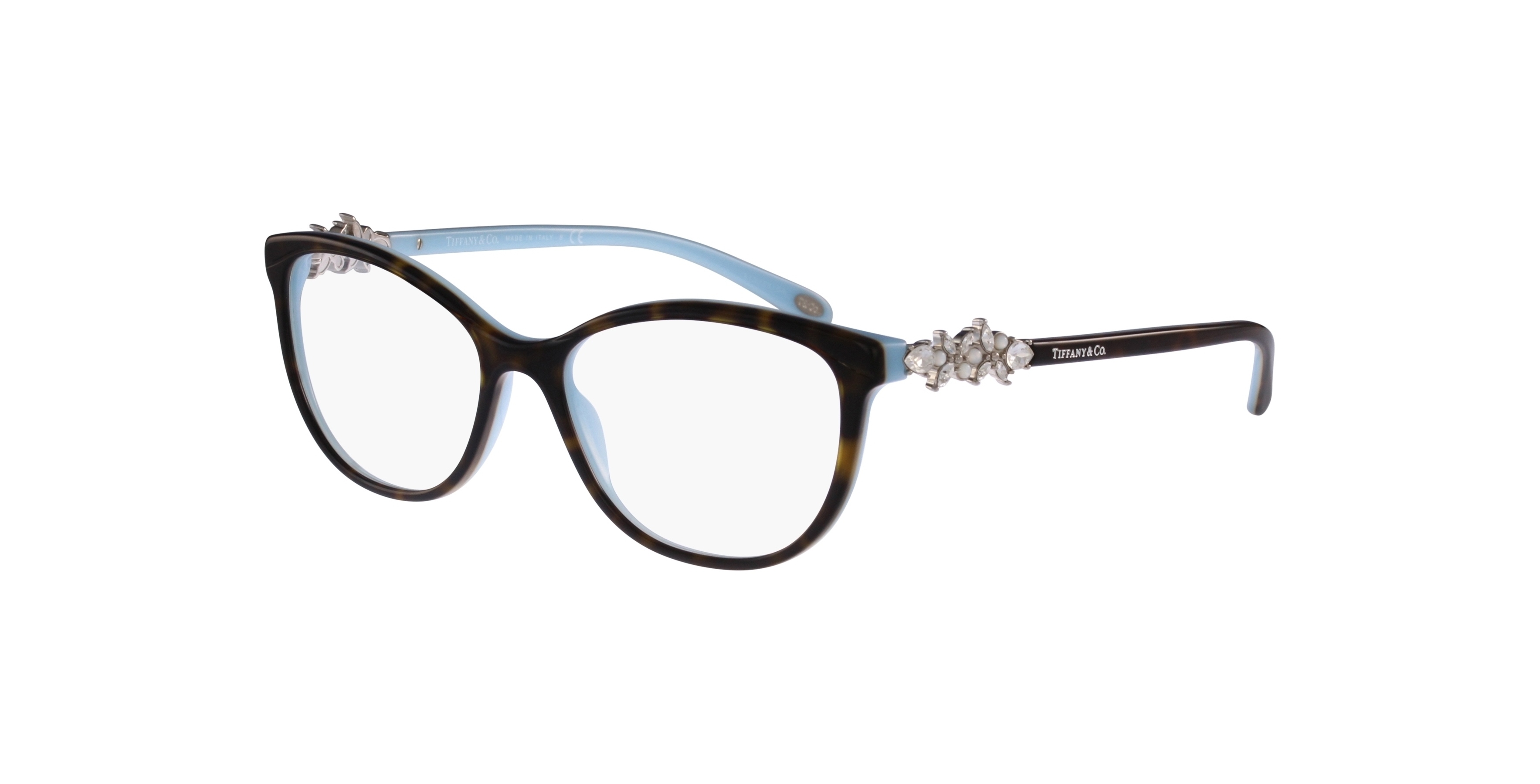 Best deal of TIFFANY TF2144HB 8134/HAVANA/BLUE EYEGLASSES